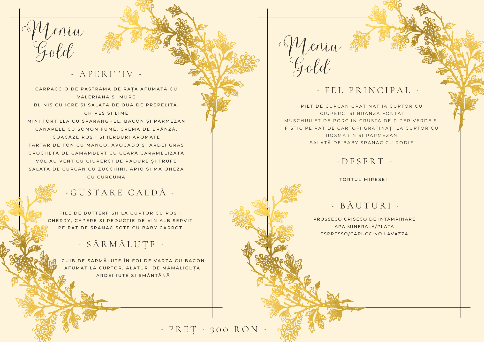 MENIU GOLD bun